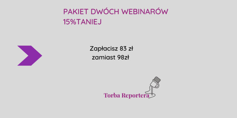 Pakiet 2 webinarów: jak nagrywać efekty i sceny dźwiękowe